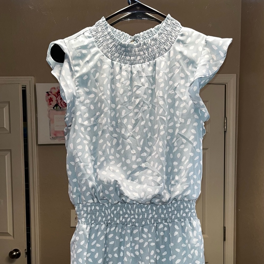 High neck romper